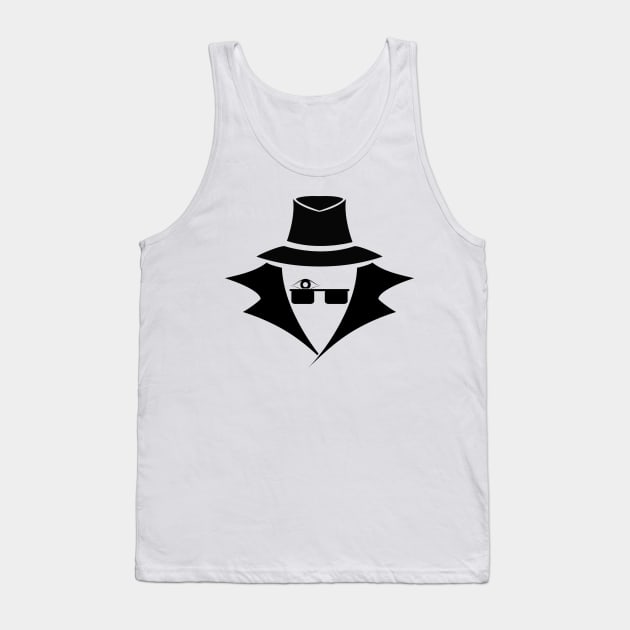 Mr. Eye: A Cybersecurity/Anonymity Icon (black) Tank Top by McNerdic